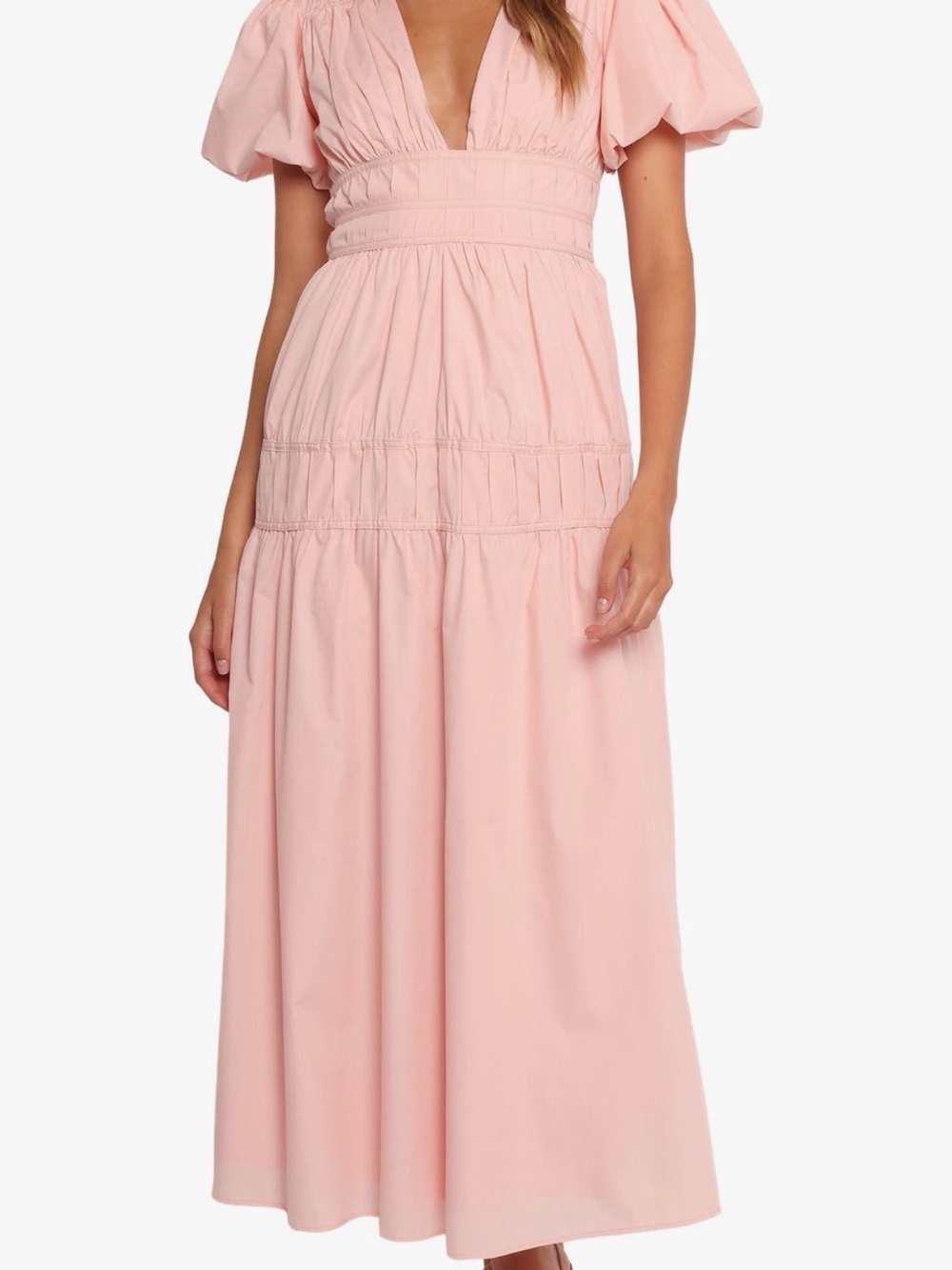 Petal & Pup Joedy Puff Sleeve Maxi Dress